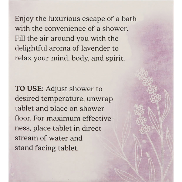 Aura Cacia Shower Tablets, Aromatherapy, Relaxing Lavender