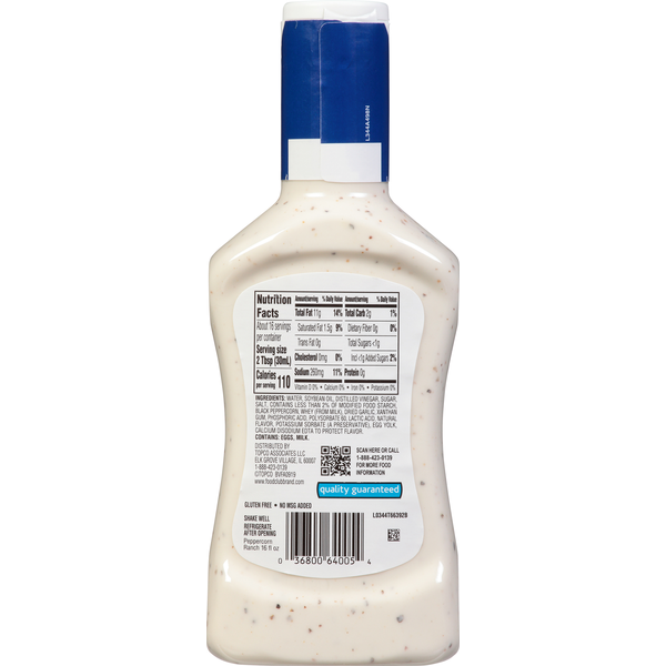 Food Club Dressing, Peppercorn Ranch
