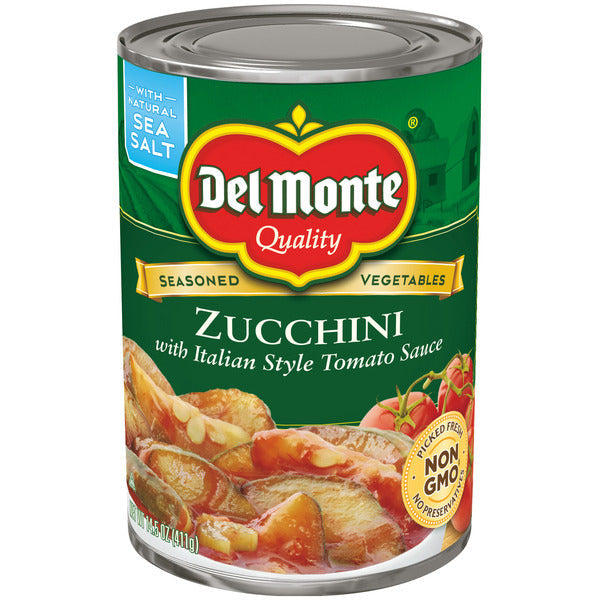 Del Monte Zucchini with Italian Style Tomato Sauce