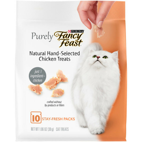 Purina Fancy Feast Natural Cat Treats, Purely Natural Hand-Selected Chicken DestGlow