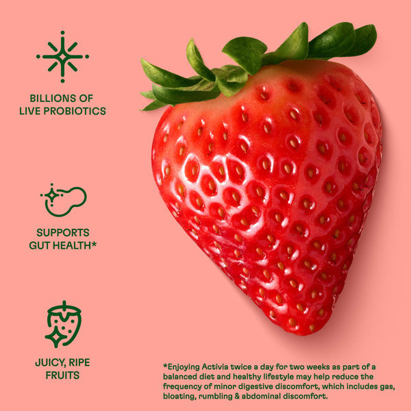 Activia Probiotic Blended Nonfat Strawberry Yogurt