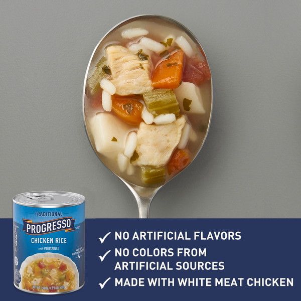 Progresso Traditional, Chicken Rice with Vegetables Canned Soup