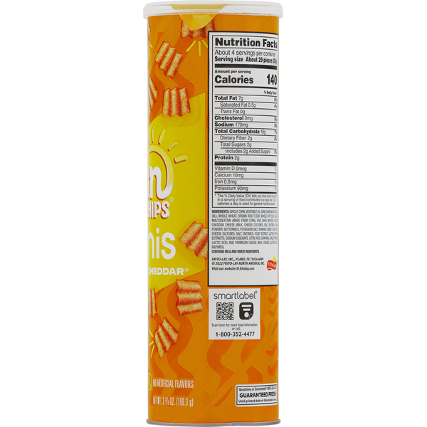 Sun Chips Whole Grain Snacks, Harvest Cheddar Flavored, Minis