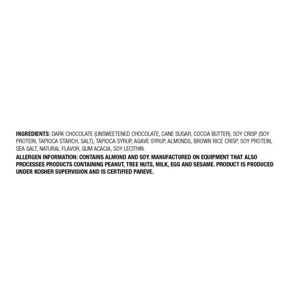 NuGo Dark Almond with Sea Salt Vegan, Gluten Free Protein Bar
