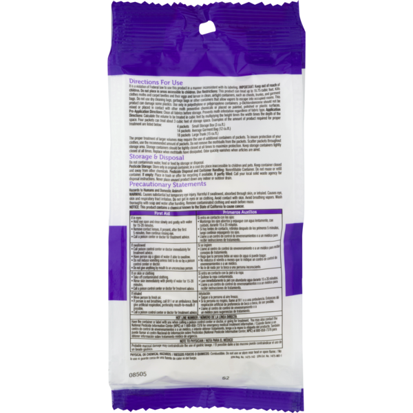 Enoz Moth Balls Packets, Lavender Scented