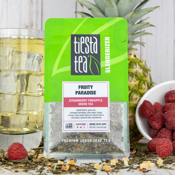 Tiesta Tea Fruity Paradise, Strawberry Pineapple Green Tea, Loose Leaf