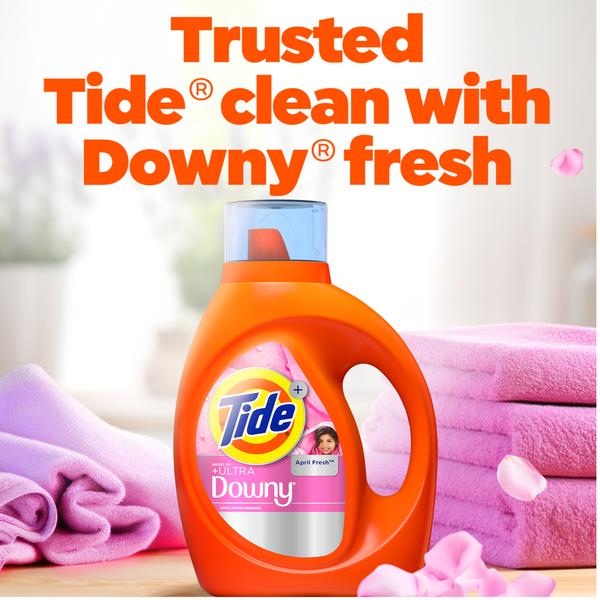 Tide Plus Boost of Ultra Downy Liquid Laundry Detergent, April Fresh Scent