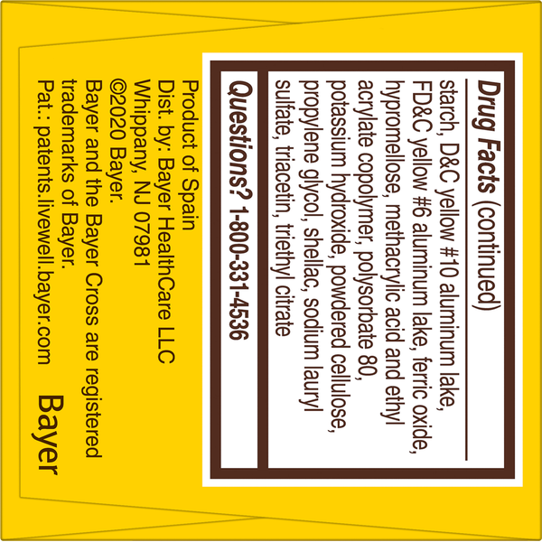 Bayer Pain Reliever, Low Dose, 81 mg, Tablets