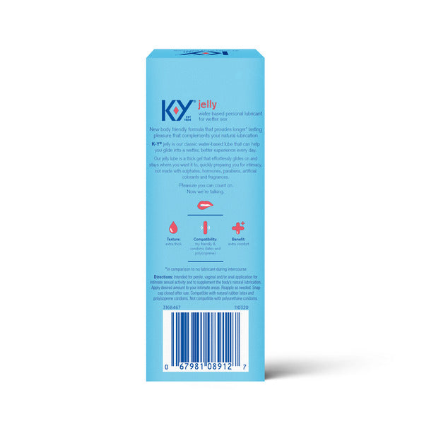 K-Y Jelly Personal Water Based Lubricant, Premium Water Based Lube For Men & Women