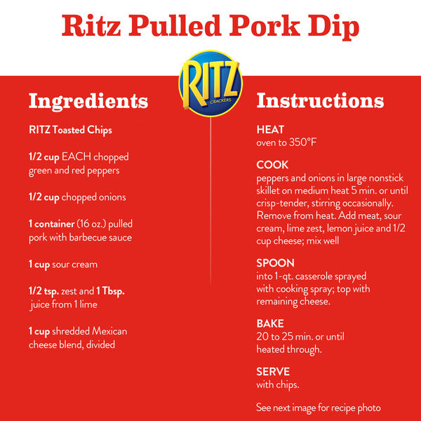 Ritz Toasted Chips Veggie Crackers, Party Snacks 8.1 oz