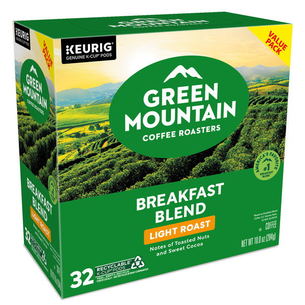 Green Mountain Coffee Roasters Breakfast Blend K-Cup Pods