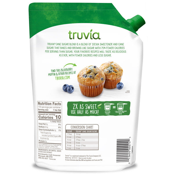 Truvia Cane Sugar Blend, Mix Of Stevia Sweetener And Cane Sugar DestGlow