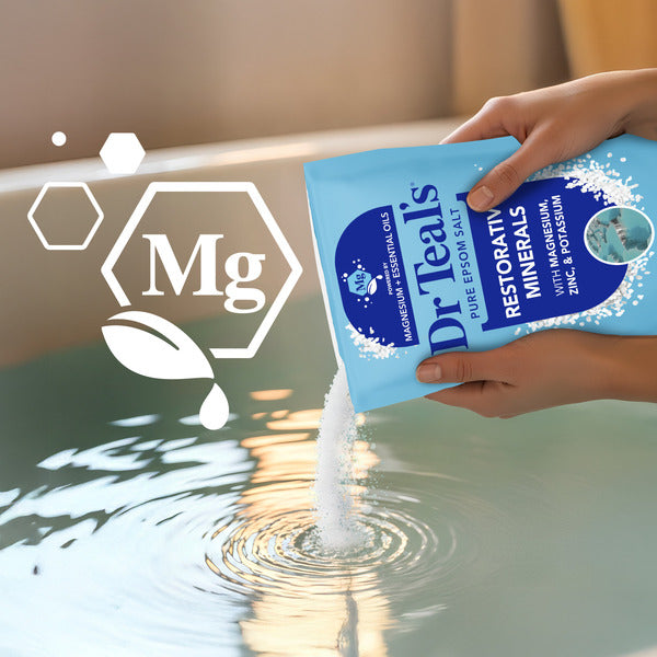 Dr Teal’s Restorative Minerals Epsom Salt with Magnesium, Potassium & Zinc