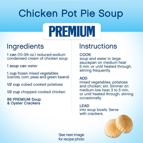 Premium Original Soup & Oyster Crackers, Lunch Snacks 9 oz