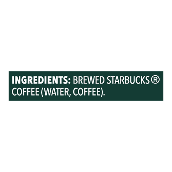 Starbucks Unsweetened Dark Roast Black Iced Coffee