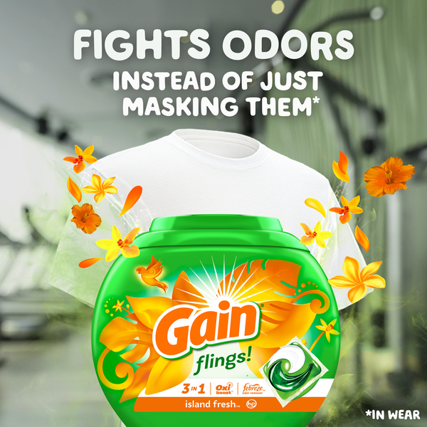 Gain Laundry Detergent Pacs, Island Fresh Scent