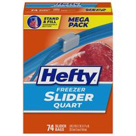 Hefty Slider Bags, Freezer, Quart, Mega Pack️