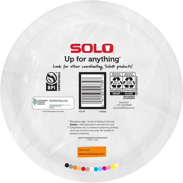SOLO Any Day 10 In Paper Plates