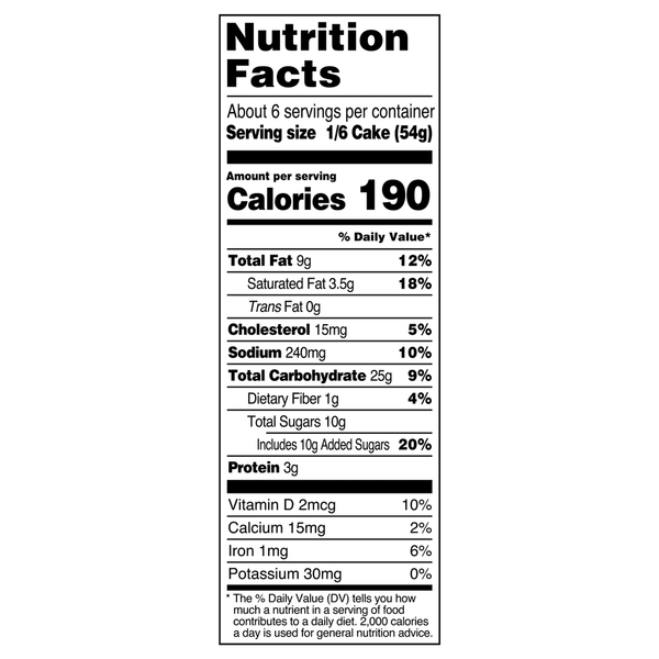 Sara Lee Coffee Cake, Pecan