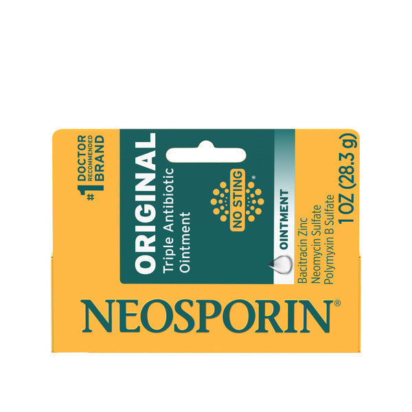 NEOSPORIN Original Triple Antibiotic Ointment, Bacitracin Zinc, 1 oz