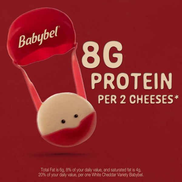 Mini Babybel® White Cheddar Snack Cheese, 8.5 oz (12 Count)