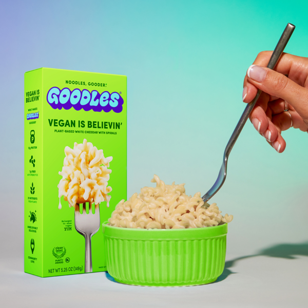 Goodles Vegan Is Believin Plant-Based White Cheddar