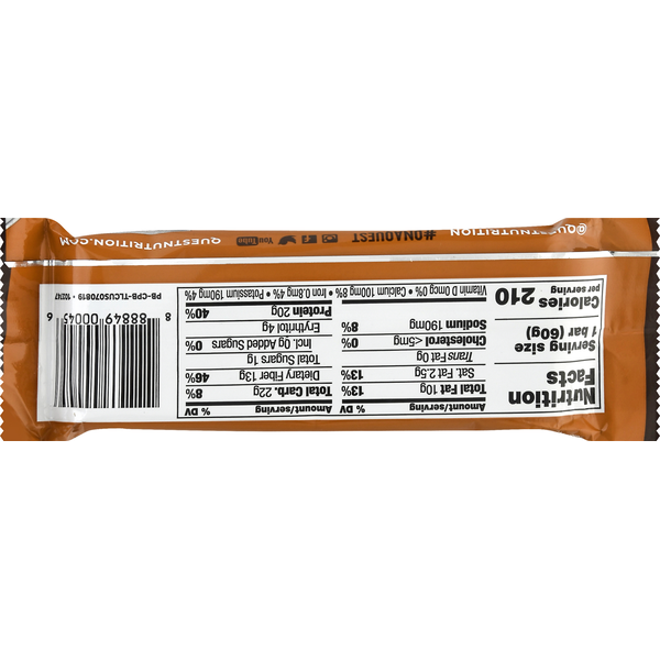 Quest Protein Bar, Chocolate Peanut Butter Flavor
