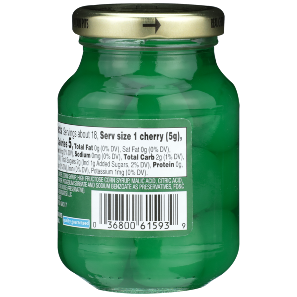 Food Club Whole Green Maraschino Cherries