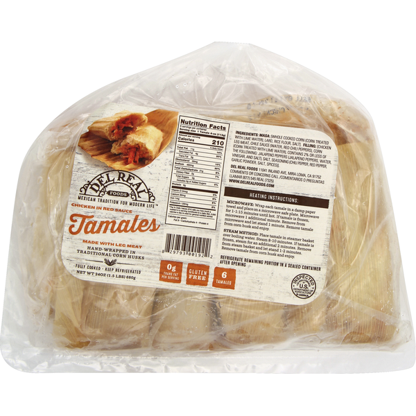 Del Real Tamales, Chicken in Red Sauce
