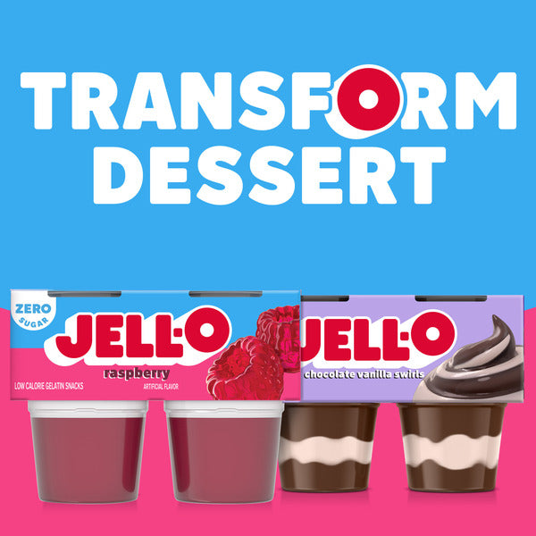 Jell-O Raspberry Sugar Free Refrigerated Gelatin