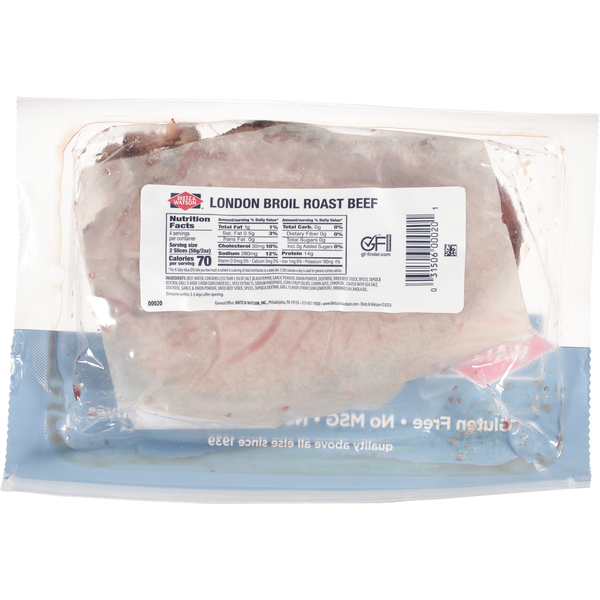 Dietz & Watson Beef, Roast, London Broil