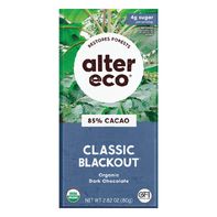 Alter Eco Dark Chocolate, Classic Blackout, 85% Cacao