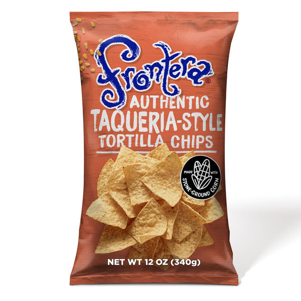 Frontera Authentic Taqueria Tortilla Chips, Non-GMO, Small Batch