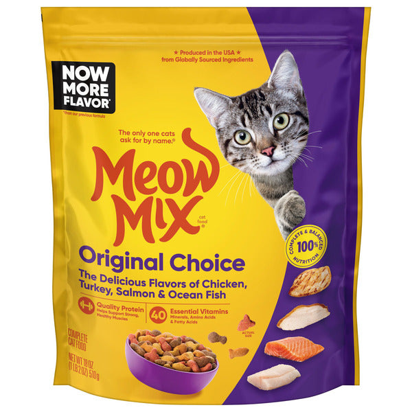 Meow Mix Original Choice Dry Cat Food, Resealable