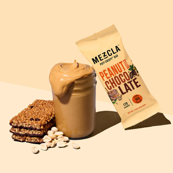 Mezcla Puff Crispy Protein Bar, Peanut Butter Chocolate, Gluten Free