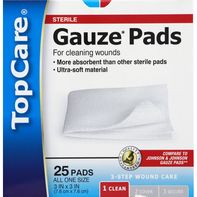 TopCare Gauze Pads, All One Size - 3 x 3️ DestGlow