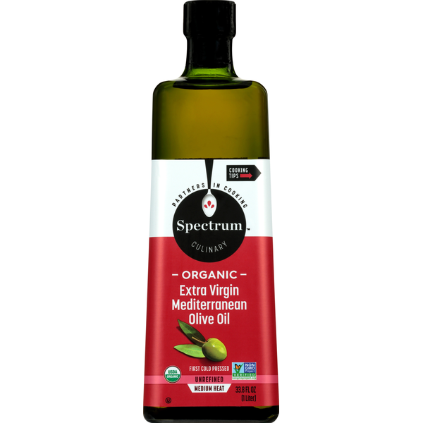 Spectrum Olive Oil, Organic, Mediterranean, Extra Virgin