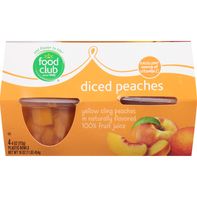 Food Club Peaches, Diced️