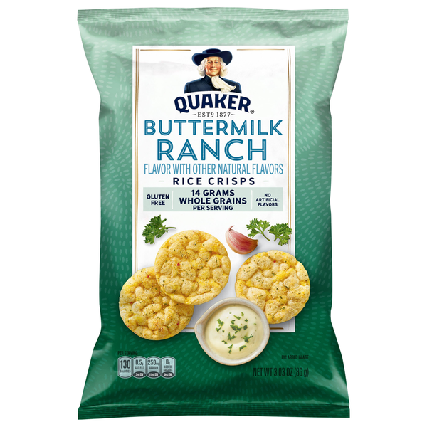 Quaker Buttermilk Ranch Flavor Rice Crisps