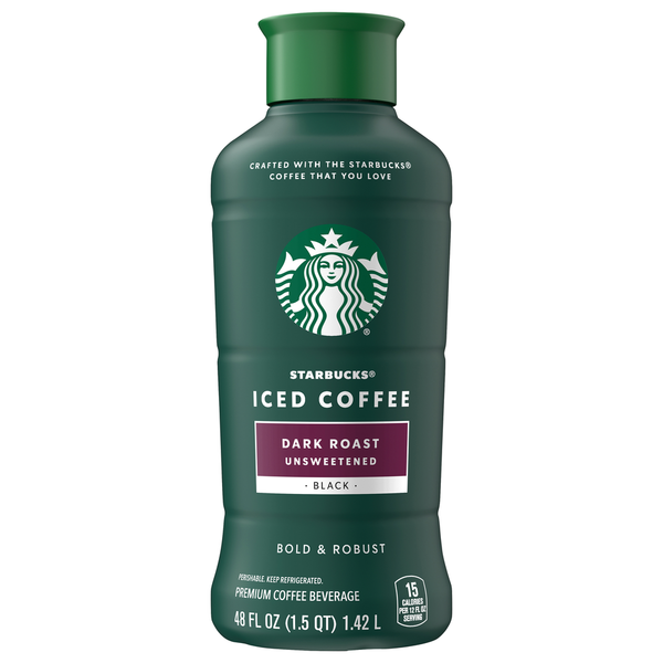 Starbucks Unsweetened Dark Roast Black Iced Coffee