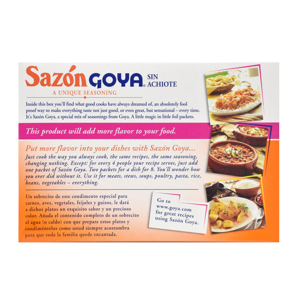 Goya Sazón Seasoning, without Annatto