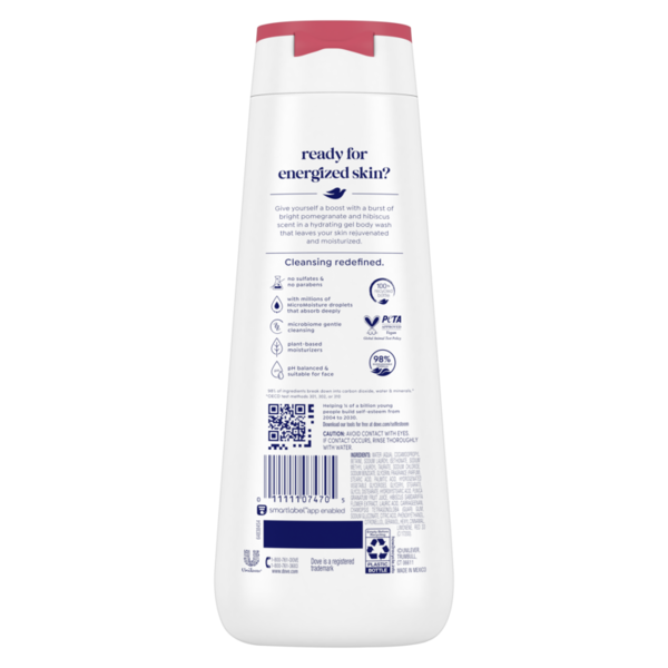 Dove Body Wash Rejuvenate Pomegranate & Hibiscus