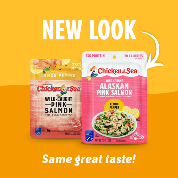 Chicken of the Sea Wild Caught Alaskan Pink Salmon Packet, Lemon Pepper