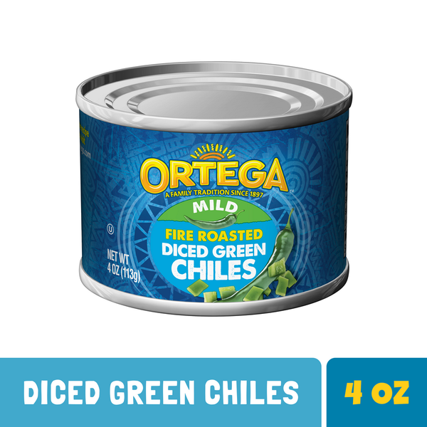 Ortega Fire Roasted Mild Diced Green Chiles