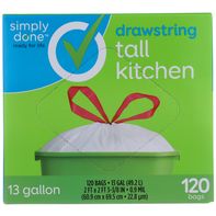 Simply Done Drawstring Tall Kitchen Bags️ DestGlow