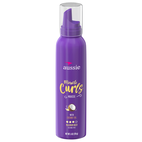 Aussie Mousse, with Coconut Oil, Maximum Hold