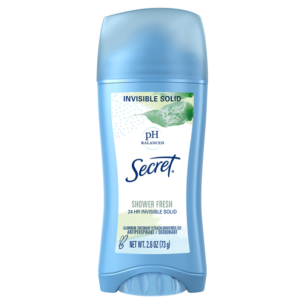 Secret Invisible Solid Antiperspirant and Deodorant, Shower Fresh