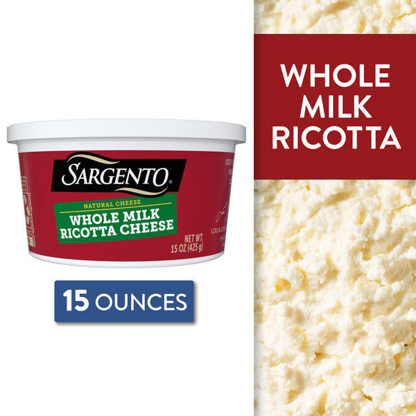 Sargento Natural Whole Milk Ricotta Cheese