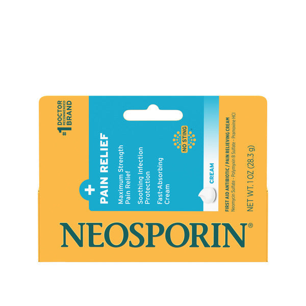 NEOSPORIN Pain Relief Dual Action First Aid Antibiotic Cream, 1 oz