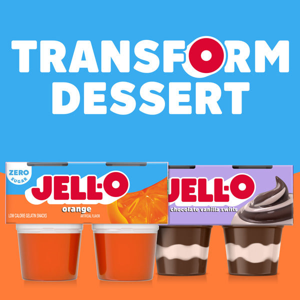 Jell-O Orange Sugar Free Refrigerated Gelatin